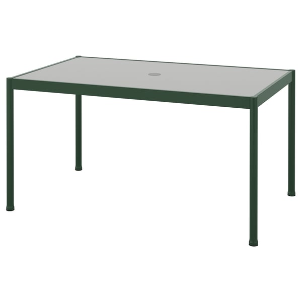 SEGERÖN Table, extérieur, vert foncé/gris clair, 91x147 cm