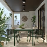 SEGERÖN Table, extérieur, vert foncé/gris clair, 91x147 cm