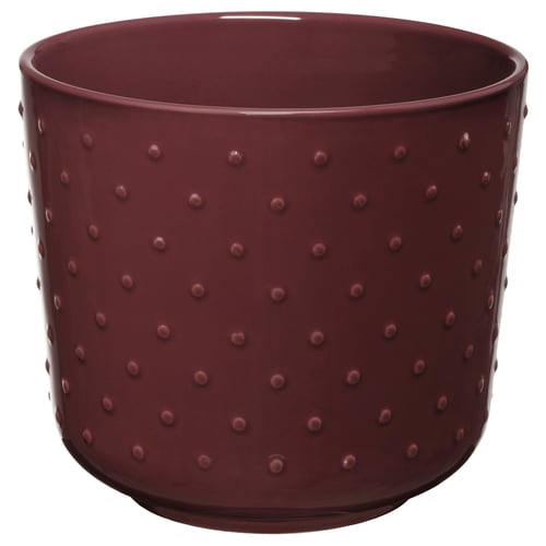 SESAMFRÖN Cache-pot, intérieur/extérieur brun-rouge, 12 cm