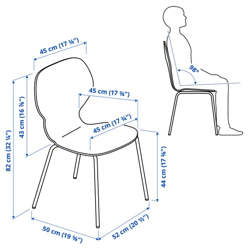 SIGTRYGG Chaise, brun foncé/Sefast blanc