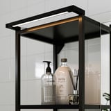 SILVERGLANS Baguette lumin LED salle de bain, intensité lumineuse réglable anthracite, 40 cm
