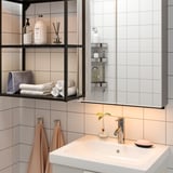 SILVERGLANS Baguette lumin LED salle de bain, intensité lumineuse réglable anthracite, 60 cm