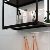 SILVERGLANS Baguette lumin LED salle de bain, intensité lumineuse réglable anthracite, 60 cm