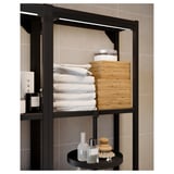 SILVERGLANS Baguette lumin LED salle de bain, intensité lumineuse réglable anthracite, 40 cm