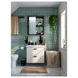 SILVERGLANS Baguette lumin LED salle de bain, intensité lumineuse réglable anthracite, 40 cm
