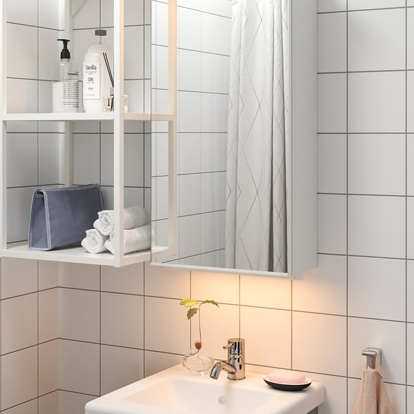 SILVERGLANS Baguette lumin LED salle de bain, intensité lumineuse réglable blanc, 40 cm