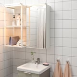 SILVERGLANS Baguette lumin LED salle de bain, intensité lumineuse réglable blanc, 40 cm