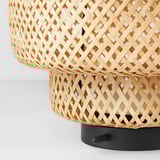 SINNERLIG Lampe de table à LED, bambou/fait main intensité lumineuse réglable