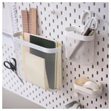 SKÅDIS Corbeille de rangement, lot de 3, blanc