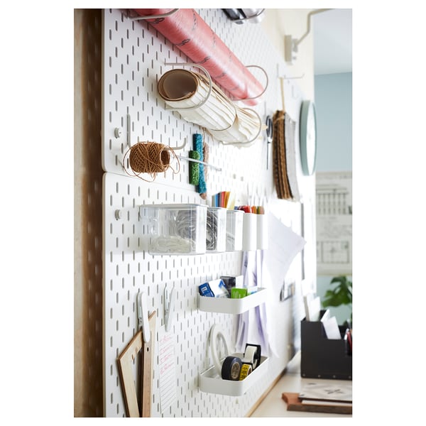 SKÅDIS Panneau perforé blanc IKEA
