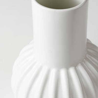 SKOGSTUNDRA Vase, blanc, 27 cm