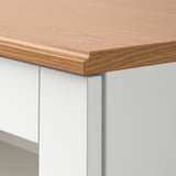 SKRUVBY Rangement avec portes vitrées, blanc, 70x90 cm