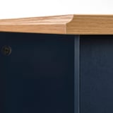 SKRUVBY Table basse, bleu noir, 60x60 cm