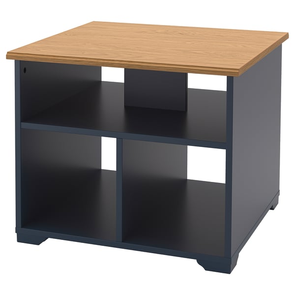 SKRUVBY Table basse, bleu noir, 60x60 cm
