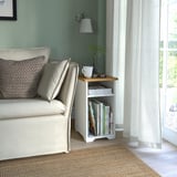 SKRUVBY Table d'appoint, blanc, 40x32 cm