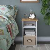 SKRUVBY Table d'appoint, blanc, 40x32 cm