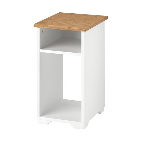 SKRUVBY Table d'appoint, blanc, 40x32 cm