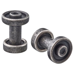 SKRUVSHULT Bouton, anthracite, 18 mm