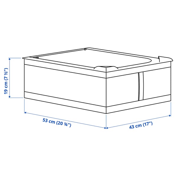 SKUBB Sac de rangement, gris foncé, 43x53x19 cm