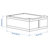 SKUBB Sac de rangement, gris foncé, 43x53x19 cm