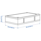 SKUBB Sac de rangement, gris foncé, 90x53x19 cm