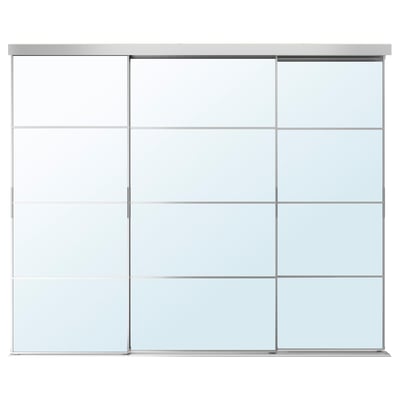 AULI 4 panneaux pour porte coulissante, miroir, 75x236 cm - IKEA