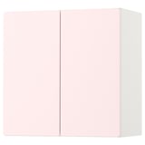 SMÅSTAD Élément mural, blanc rose pâle/avec 1 tablette, 60x32x60 cm