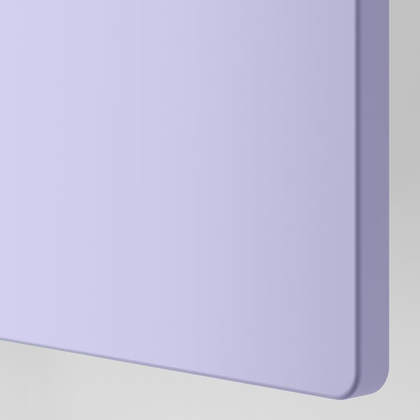 SMÅSTAD Lit mezzanine, blanc mauve/avec bureau avec 3 tiroirs, 90x200 cm