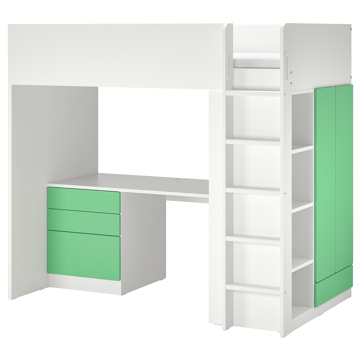 Lit mezzanine metal 1 personne 90x190 - ikea - Ameublement