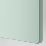 SMÅSTAD Lit mezzanine, blanc vert clair/avec bureau avec 3 tiroirs, 90x200 cm