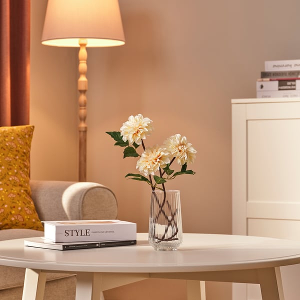 SMYCKA Fleur artificielle, Dahlia/rose clair, 43 cm