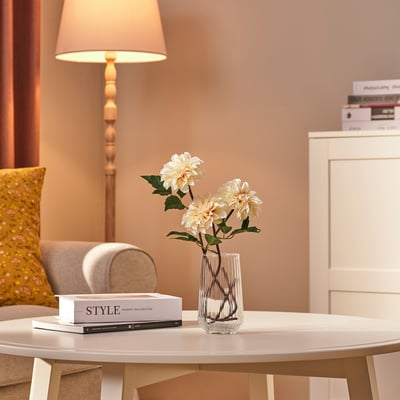 SMYCKA Fleur artificielle, Dahlia/rose clair, 43 cm