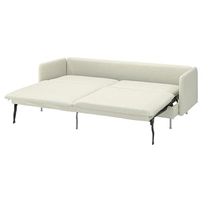 SÖDERHAMN Canapé 3 places convertible, Gunnared beige