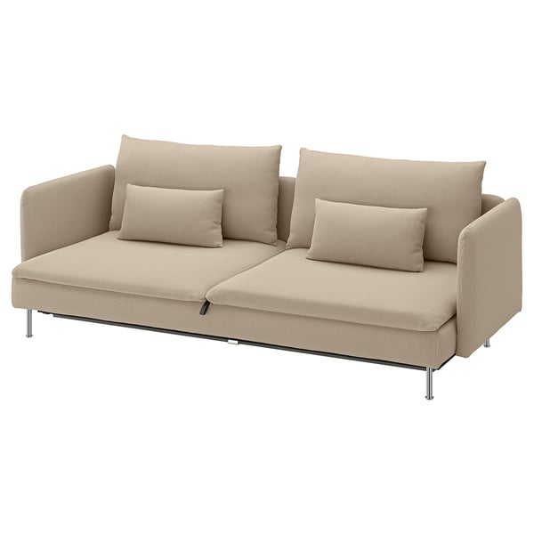 SÖDERHAMN Canapé 3 places convertible, Kelinge beige