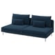 SÖDERHAMN Housse module canapé convertible 3p, Kelinge bleu foncé