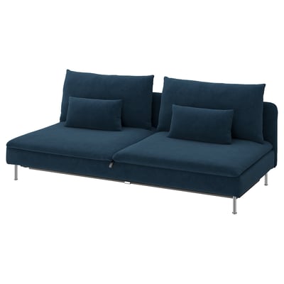 SÖDERHAMN Housse module canapé convertible 3p, Kelinge bleu foncé