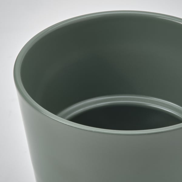 SOJABÖNA Cache-pot, gris/vert, 9 cm