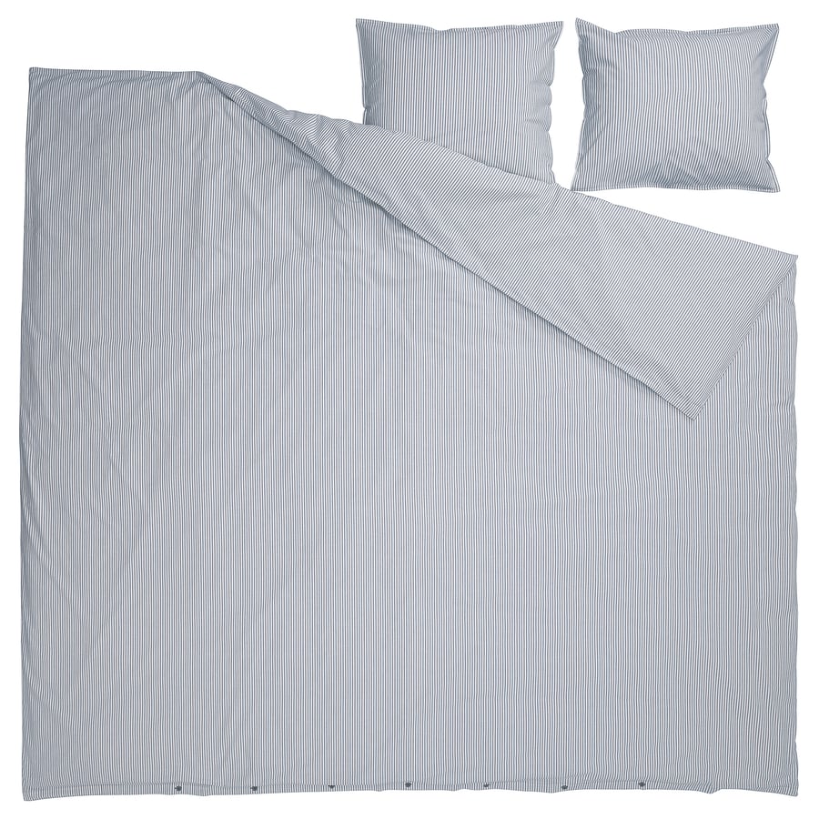 Housse IKEA Stocksund Rayure Blanche Et Bleue – Neuve, Housse Seule