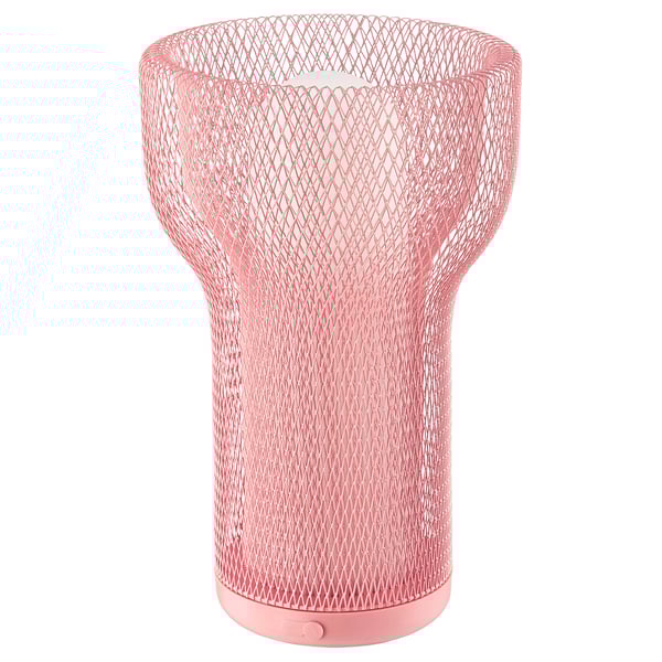 SOLVINDEN Décoration lumineuse à LED, à pile maille/extérieur rose