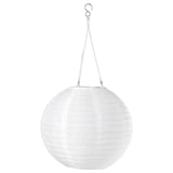 SOLVINDEN Suspension à énergie solaire à LED, extérieur/globe blanc, 30 cm