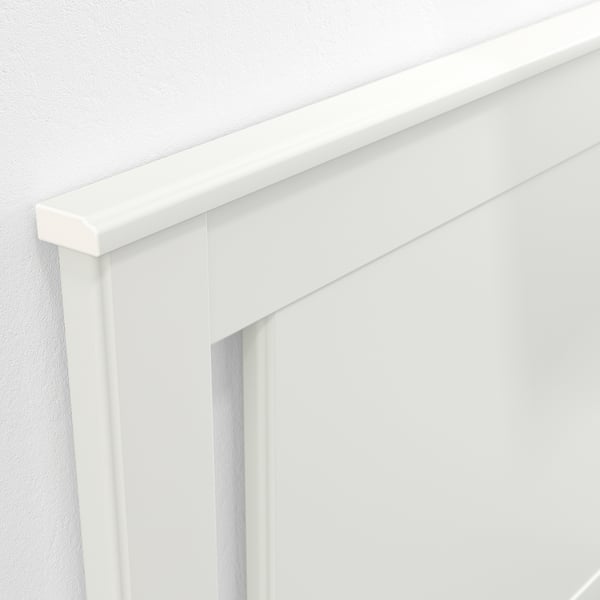 SONGESAND Cadre de lit, blanc/Lindbåden, 140x200 cm