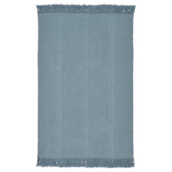SORTSÖ Tapis tissé à plat, bleu clair, 55x85 cm