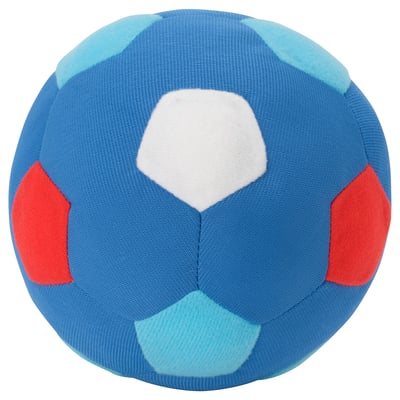 SPARKA Peluche, ballon de foot mini/bleu rouge