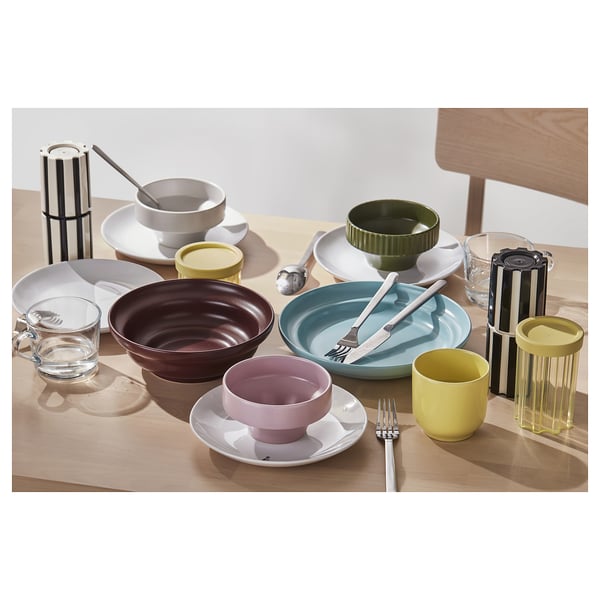 SPJUTLILJA Petite assiette, à motifs, 20 cm