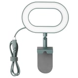 STÄNKREGN Anneau lumineux LED, intensité lumineuse réglable/turquoise