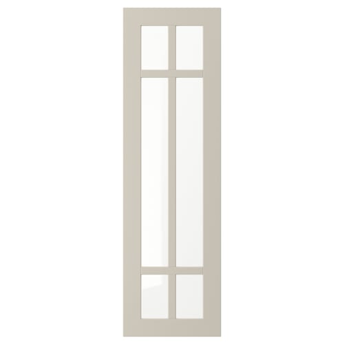 STENSUND Porte vitrée, beige, 30x100 cm
