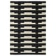 Option : STOCKHOLM 2025 Tapis tissé à plat, noir/blanc/vert clair tissé à la main, 170x240 cm