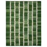 STOCKHOLM 2025 Tapis tissé à plat, vert/blanc/noir tissé à la main, 240x300 cm