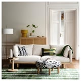 STOCKHOLM 2025 Tapis tissé à plat, vert/blanc/noir tissé à la main, 240x300 cm
