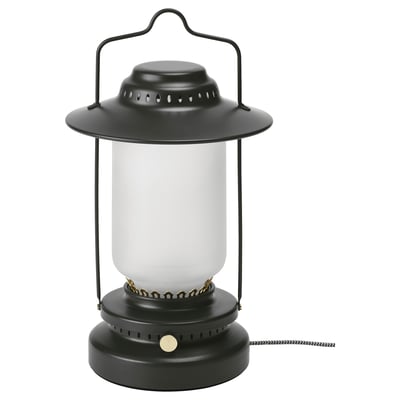 STORHAGA Lampe de table à LED, intensité lumineuse réglable extérieur/noir, 35 cm